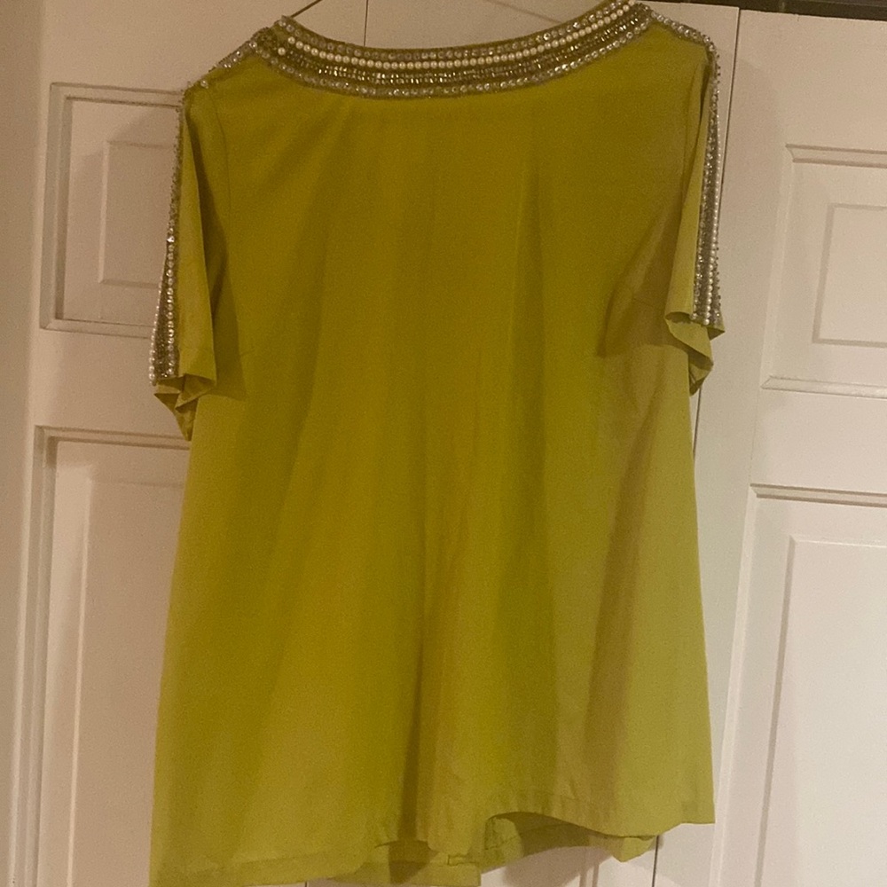 Short sleeve silk blouse